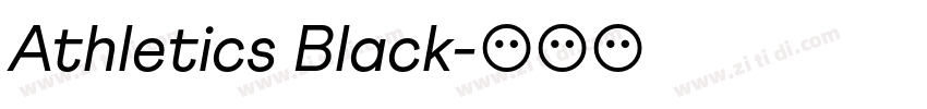 Athletics Black字体转换